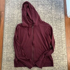 Aeropostale Maroon Full-Zip Hoodie
